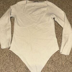 abercrombie sweetheart neckline sweater bodysuit